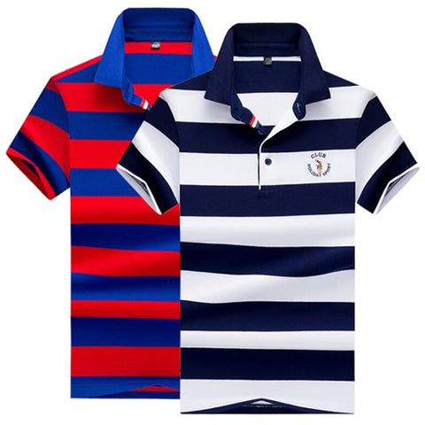 2020 NEW Polo shirt High quality brand striped Casual men polo shirt Summer cotton shirt polo male Branded clothing