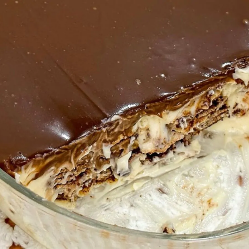 Pavê de Wafer com Chocolate em 25 Minutos