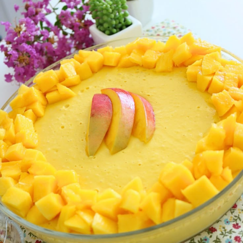Mousse de Manga Cremoso em 10 Minutos – Receita Simples e Irresistível com Piracanjuba e Nestlé